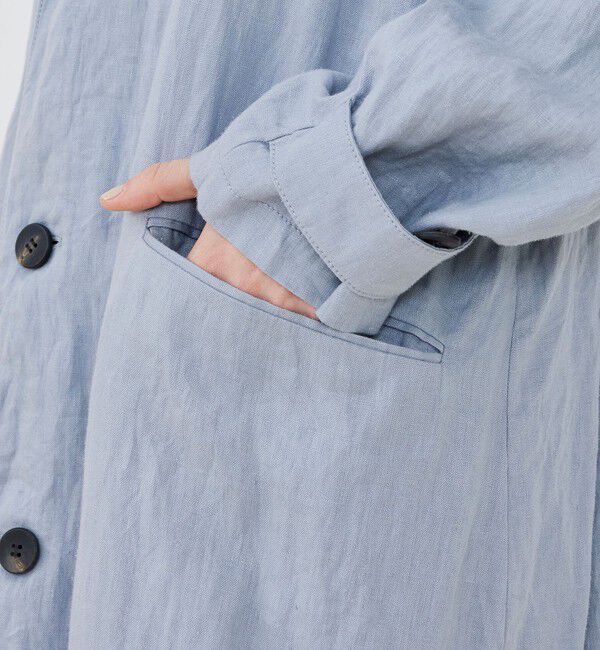 GALERIE VIE「ダストリネン チェスターコート」|チェスターコート|