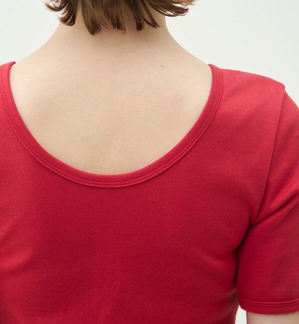 MACPHEE「シルキーリブ ボートネックプルオーバー」|Tシャツ・カットソー|