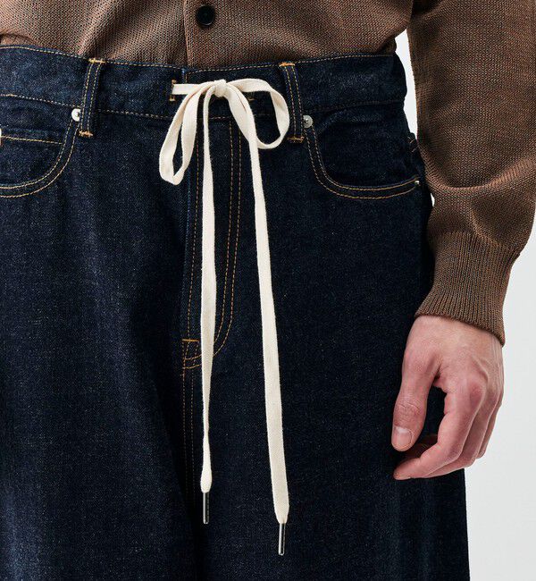 Edition「インディゴデニム ドローコードパンツ」|デニム|