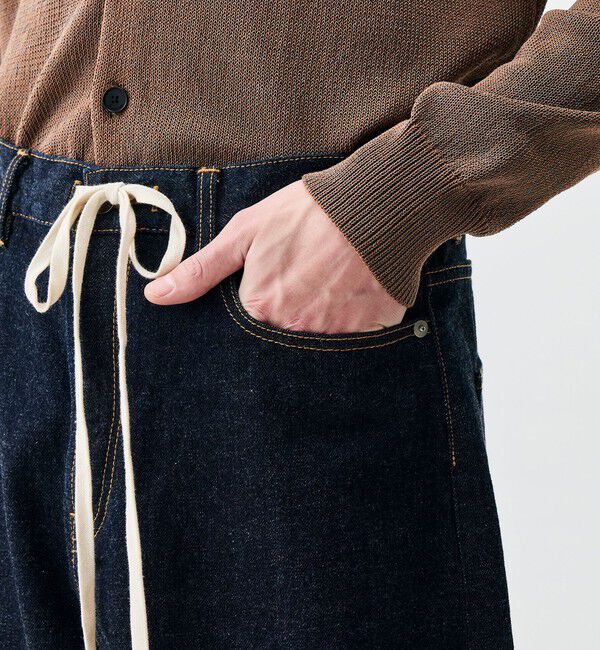 Edition「インディゴデニム ドローコードパンツ」|デニム|