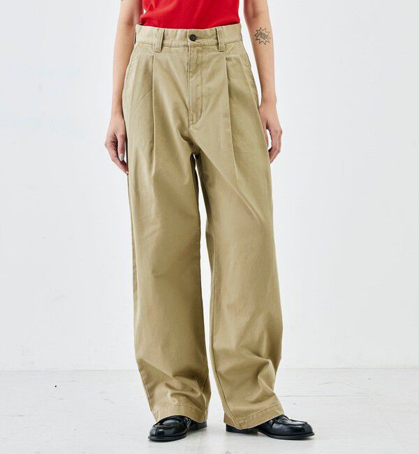Edition「ミリタリーチノ タックパンツ」|チノ|
