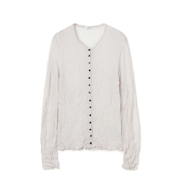 Edition「プリーツニット カーディガン」|カーディガン|13 ライトグレー