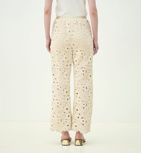 MACPHEE「サークルフラワークロシェ セミフレアパンツ」|その他|