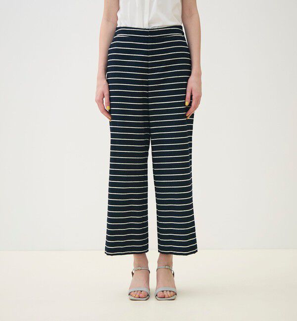 TOMORROWLAND collection「シルクブレンドボーダー ストレートパンツ」|その他|