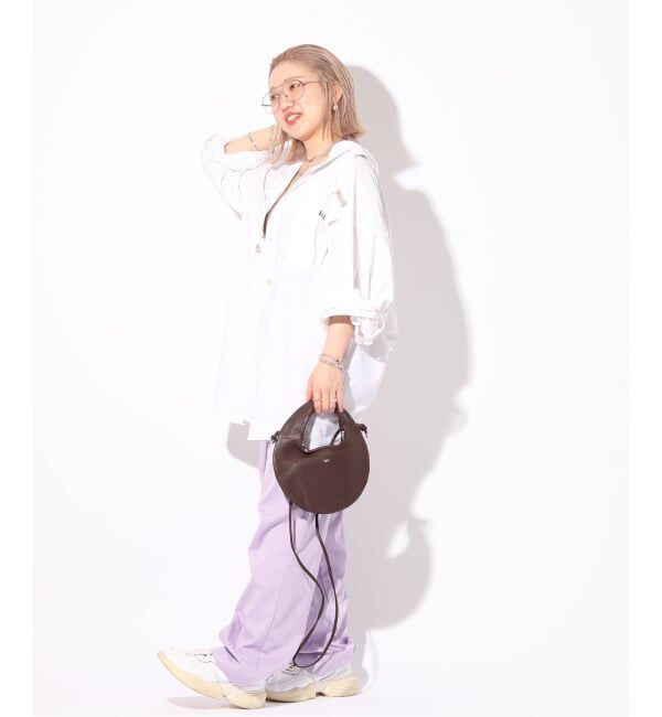  「【blancle/ ブランクレ】S.LEATHER ROUND MINI 2WAY BAG」|ショルダー・メッセンジャー|