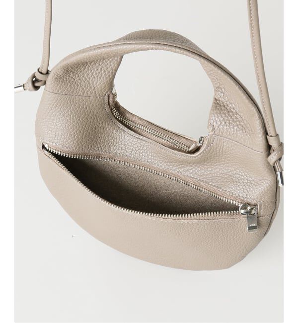  「【blancle/ ブランクレ】S.LEATHER ROUND MINI 2WAY BAG」|ショルダー・メッセンジャー|