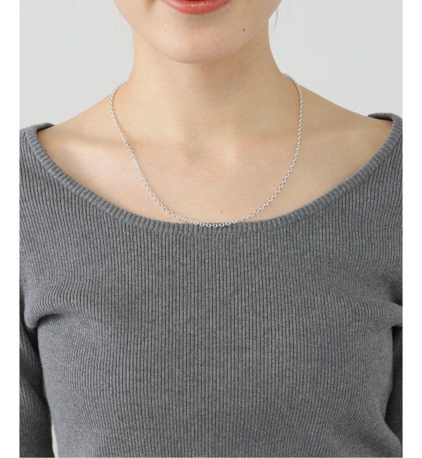  「【blancle/ ブランクレ】SV・Short oval chain necklace」|ネックレス|