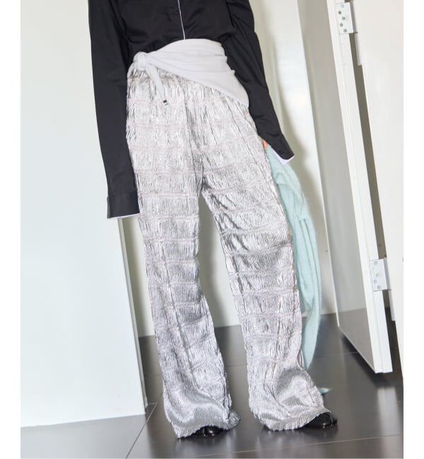  「LAME EASY パンツ」|その他|シルバー