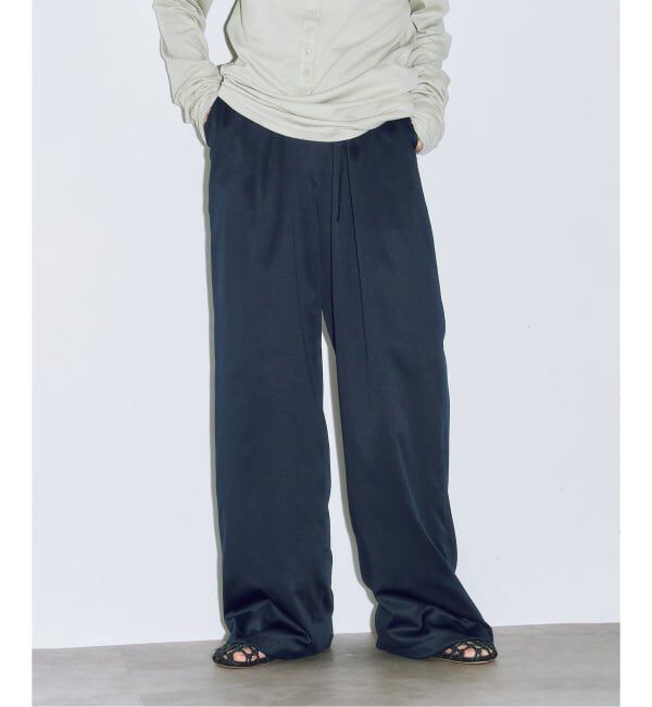  「SATIN EASY パンツ」|その他|ネイビー