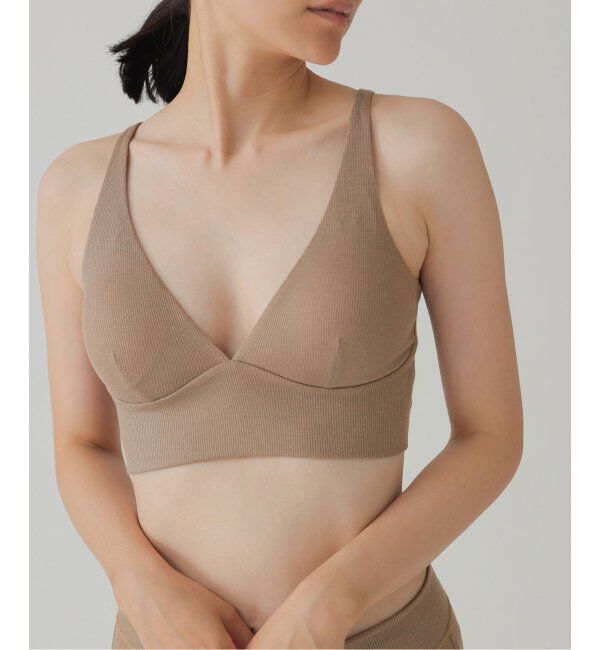 EMILYWEEK「【BALANCE】リヨセル/シルク プランジブラ」|インナー|ベージュ