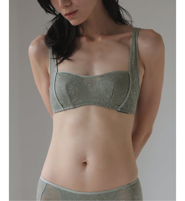 EMILYWEEK「ラッセルレースブラ」|インナー|グリーン
