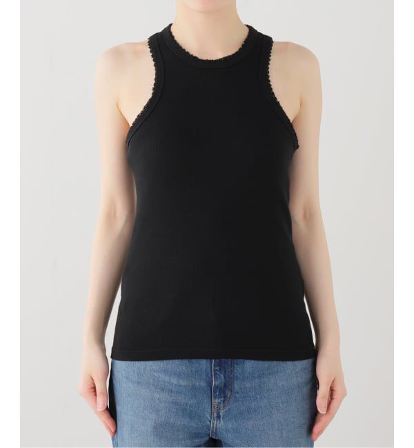 EMILYWEEK「【babaco/ババコ】Cotton/Silk Ribbed Tank Top w/Emb / BA01-CR83」|タンクトップ|