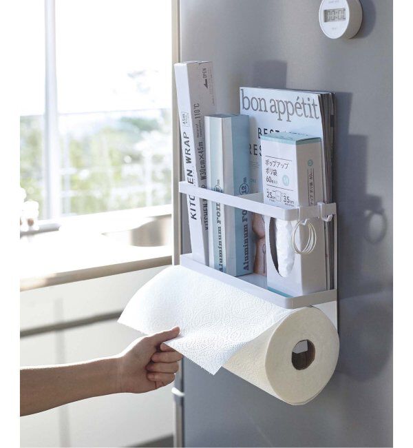 journal standard Furniture「《WEB限定》【tower/タワー】マグネットキッチンペーパー&ラップホルダー」|食器・キッチングッズ|