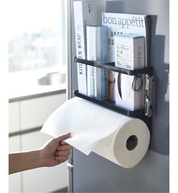 journal standard Furniture「《WEB限定》【tower/タワー】マグネットキッチンペーパー&ラップホルダー」|食器・キッチングッズ|