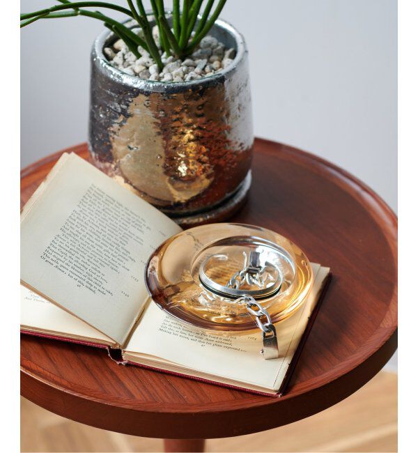 journal standard Furniture「★GLASS TRAY S ガラス トレー 灰皿 お香トレー」|ステーショナリー|ブラウン