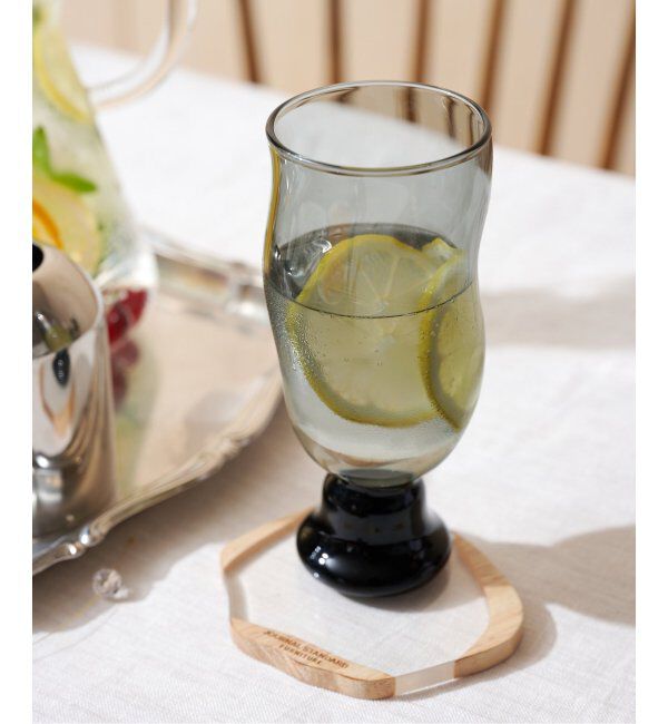 journal standard Furniture「WAVY GOBLET GLASS GY　ゴブレット グラス」|食器・キッチングッズ|