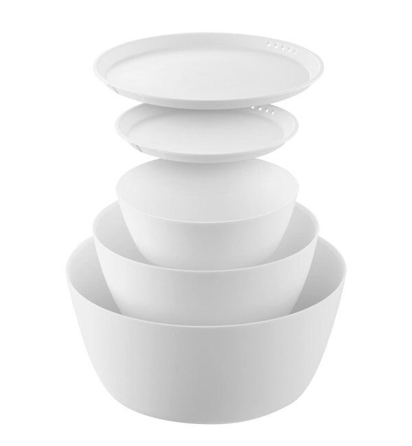 journal standard Furniture「《WEB限定》【tower/タワー】傾けて混ぜやすい調理ボウル 5点セット」|食器・キッチングッズ|