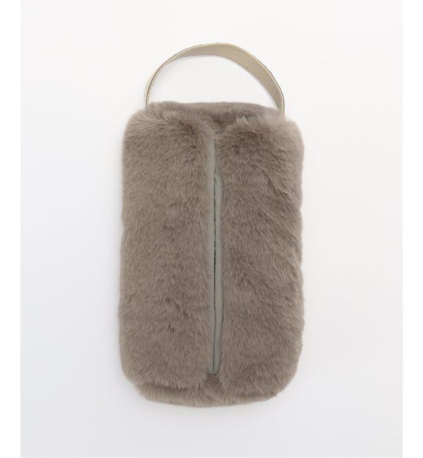 journal standard Furniture「TISSUE BOX CASE FUR　フェイクファー ティッシュボックス」|ダストボックス|