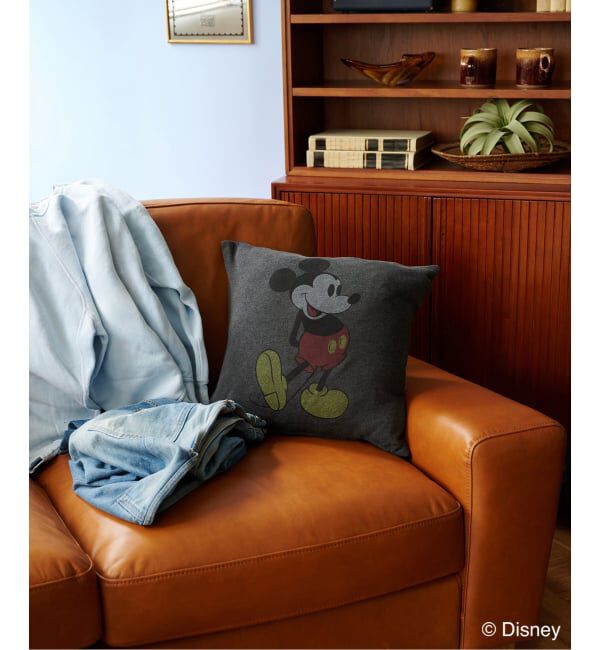 ACME「ACME別注 MICKEY CUSHION STANDING　クッションカバー45cm」|クッション・クッションカバー|ブラック