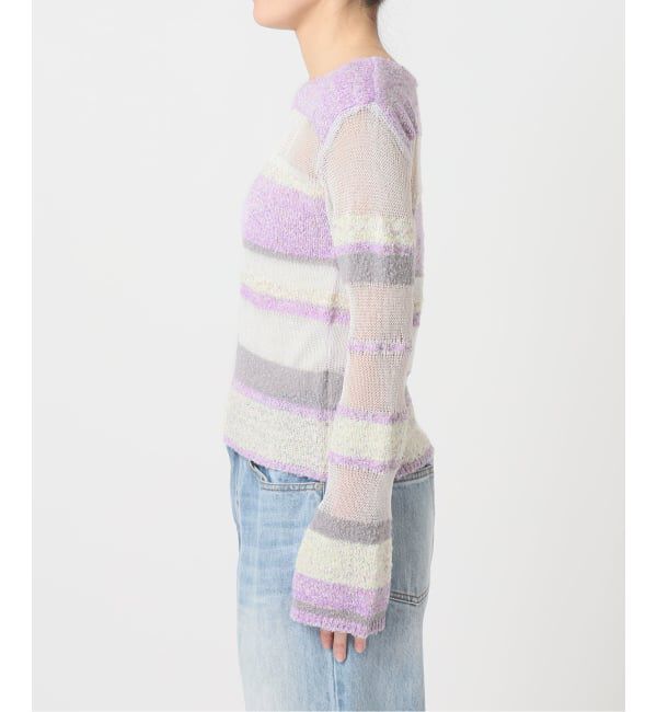 JOINT WORKS「シアーボーダーニットプルオーバー / Sheer Border Knit」|ニット・セーター|