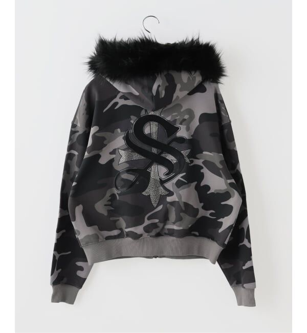 JOINT WORKS「SUPPLIER / サプライヤー Camouflage Faux Cross Zip Hoodi」|パーカー|