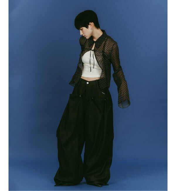 JOINT WORKS「Knuth Marf/クヌースマーフ cling drape denim pants」|デニム|