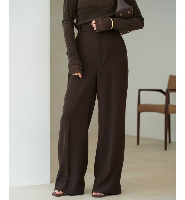 Plage「《追加》washable straight パンツ 3」|スラックス|