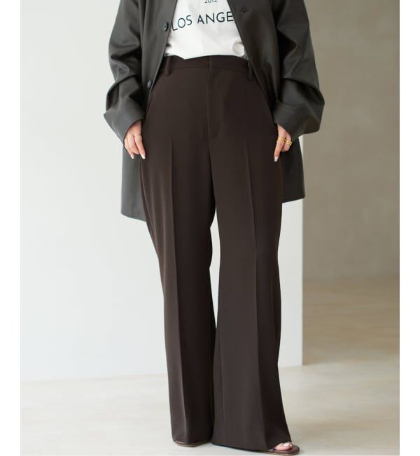 Plage「《追加》washable straight パンツ 3」|スラックス|