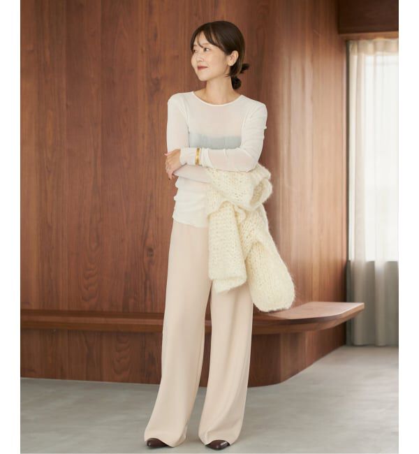 Plage「《追加》Flocky Mesh ロンT」|Tシャツ・カットソー|