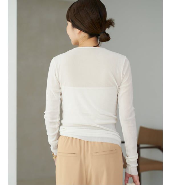 Plage「《追加》Flocky Mesh ロンT」|Tシャツ・カットソー|