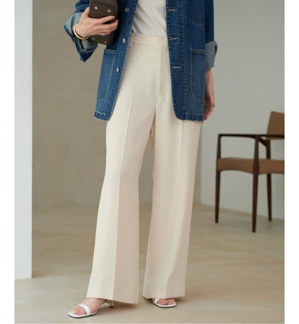 Plage「《追加》washable straight パンツ 4」|スラックス|