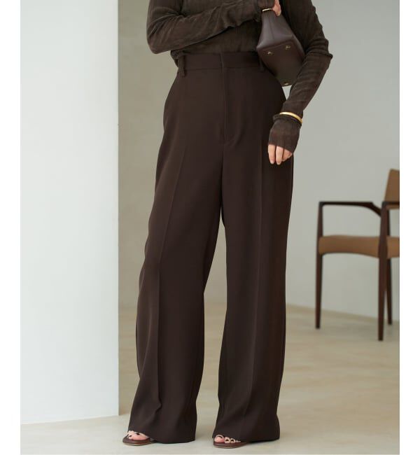 Plage「《追加》washable straight パンツ 4」|スラックス|