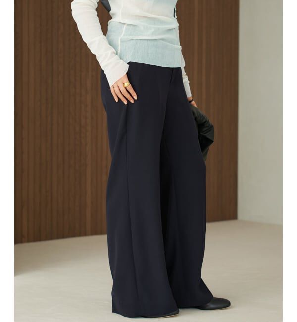 Plage「《追加》washable straight パンツ 4」|スラックス|