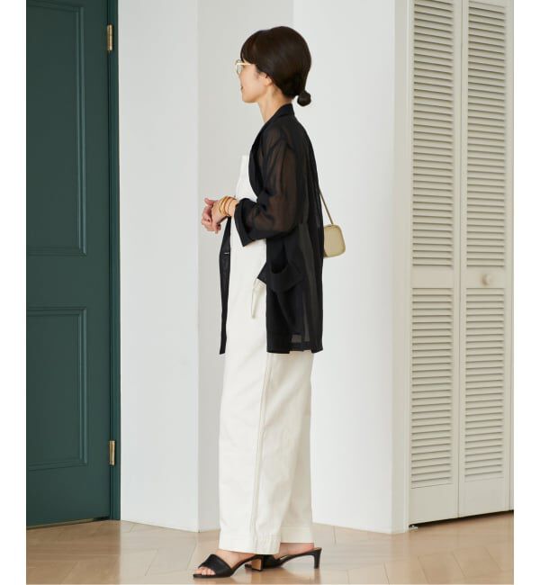 Plage「CURRENTAGE / カレンテージ DENIM サロペット(ホワイト)」|オールインワン|