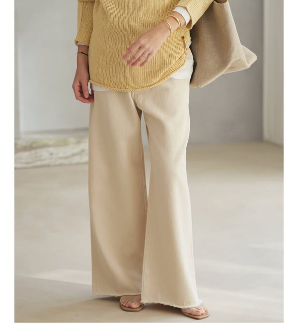 Plage「Ecru cotton パンツ」|デニム|