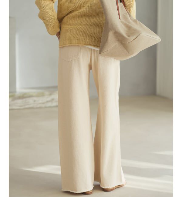 Plage「Ecru cotton パンツ」|デニム|