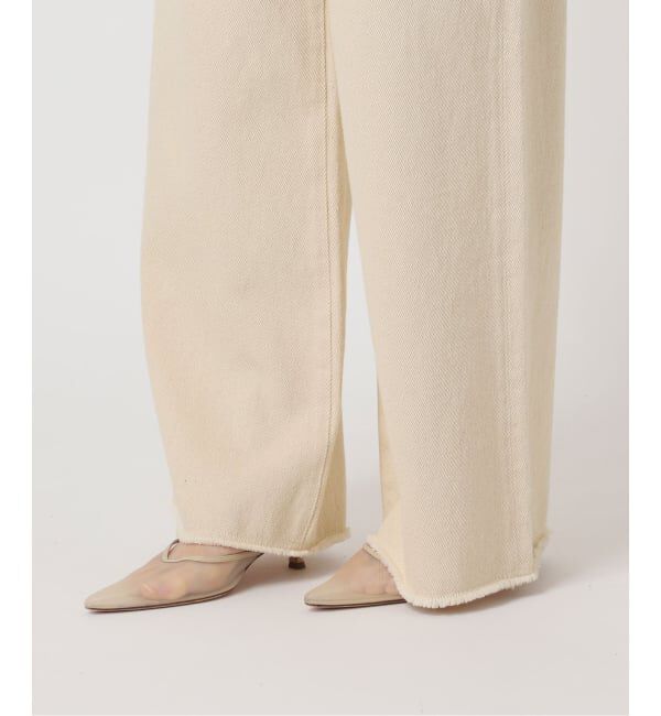 Plage「Ecru cotton パンツ」|デニム|
