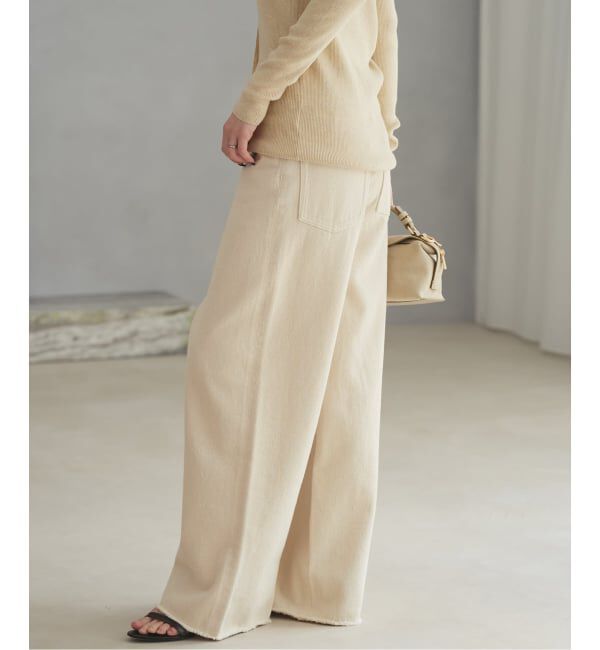 Plage「Ecru cotton パンツ」|デニム|