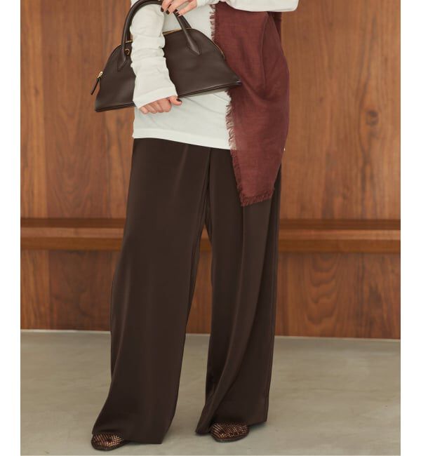 Plage「《追加》dull satin relax パンツ」|その他|