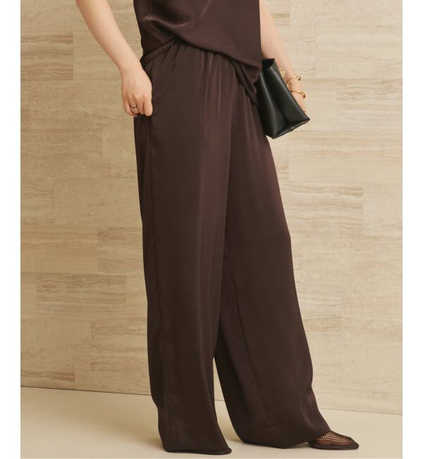 Plage「《追加》dull satin relax パンツ」|その他|