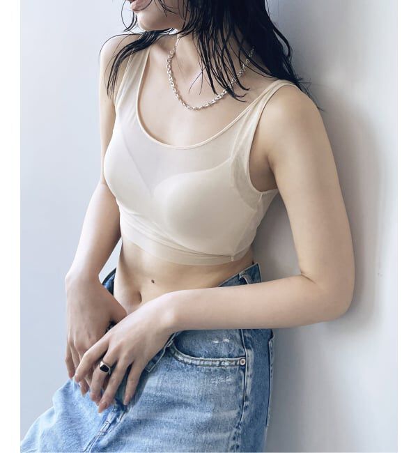Plage「《追加》NICENICE MOMENT / ナイスナイスモーメント MESH BRA タンク」|インナー|
