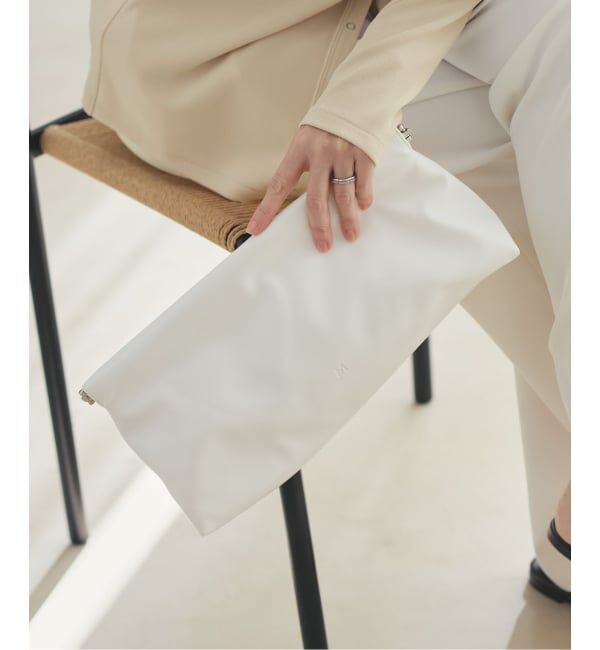 Plage「&MyuQ / アンドミューク 別注 CLUTCH バッグ」|クラッチバッグ|ホワイト
