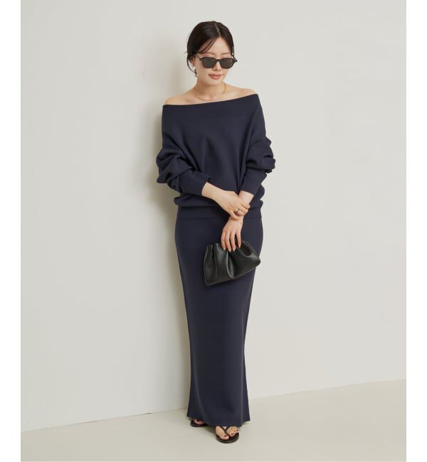 Plage「VIS/PL スムース ボートネックプルオーバー」|ニット・セーター|