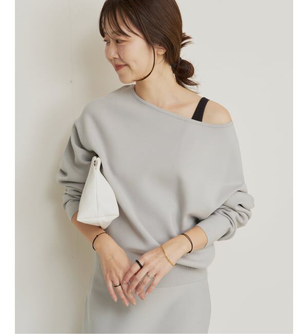 Plage「VIS/PL スムース ボートネックプルオーバー」|ニット・セーター|