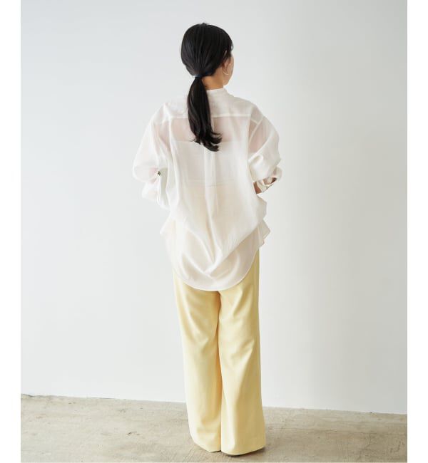 Plage「《予約》organdy sheer シャツ」|シャツ・ブラウス|