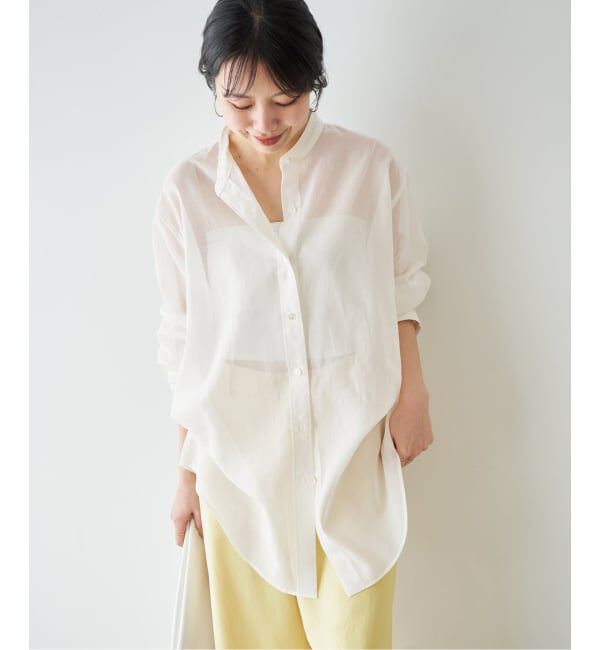 Plage「《予約》organdy sheer シャツ」|シャツ・ブラウス|
