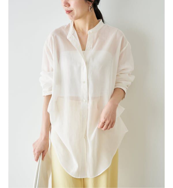 Plage「《予約》organdy sheer シャツ」|シャツ・ブラウス|