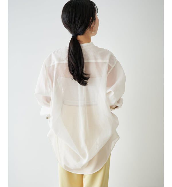 Plage「《予約》organdy sheer シャツ」|シャツ・ブラウス|