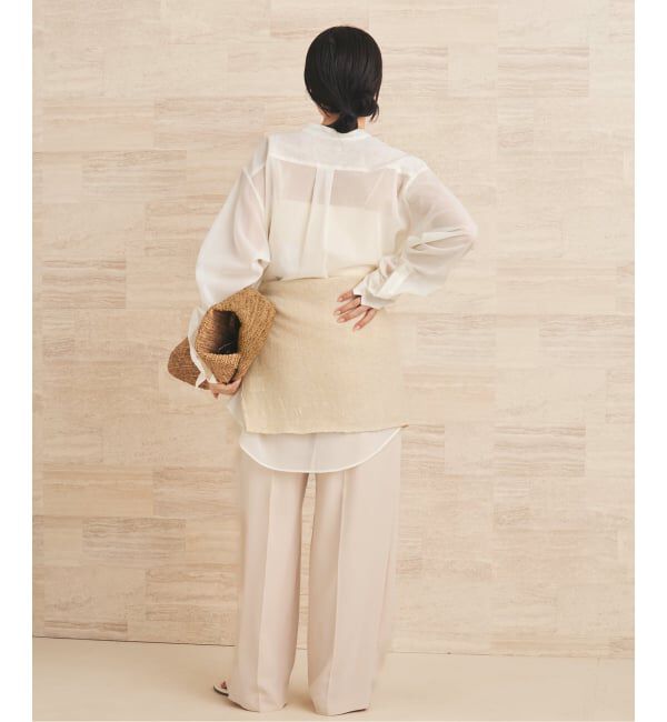 Plage「《予約》organdy sheer シャツ」|シャツ・ブラウス|