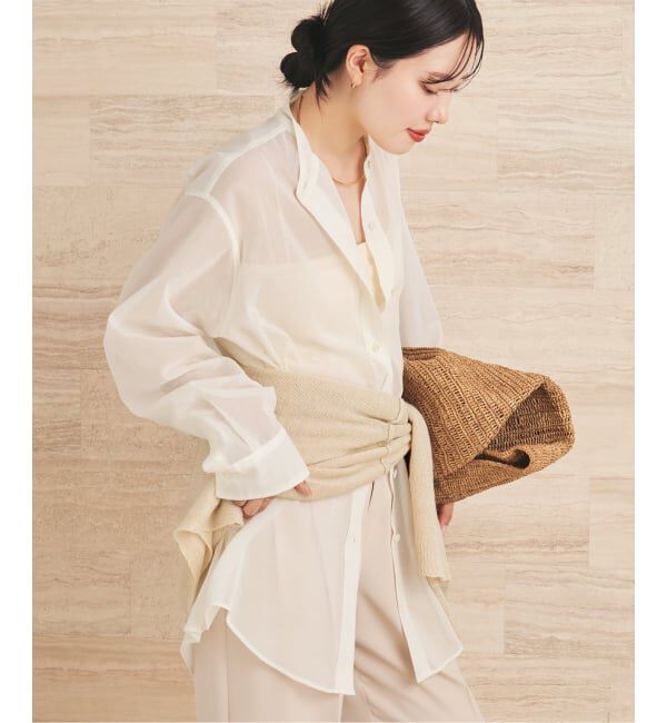 Plage「《予約》organdy sheer シャツ」|シャツ・ブラウス|